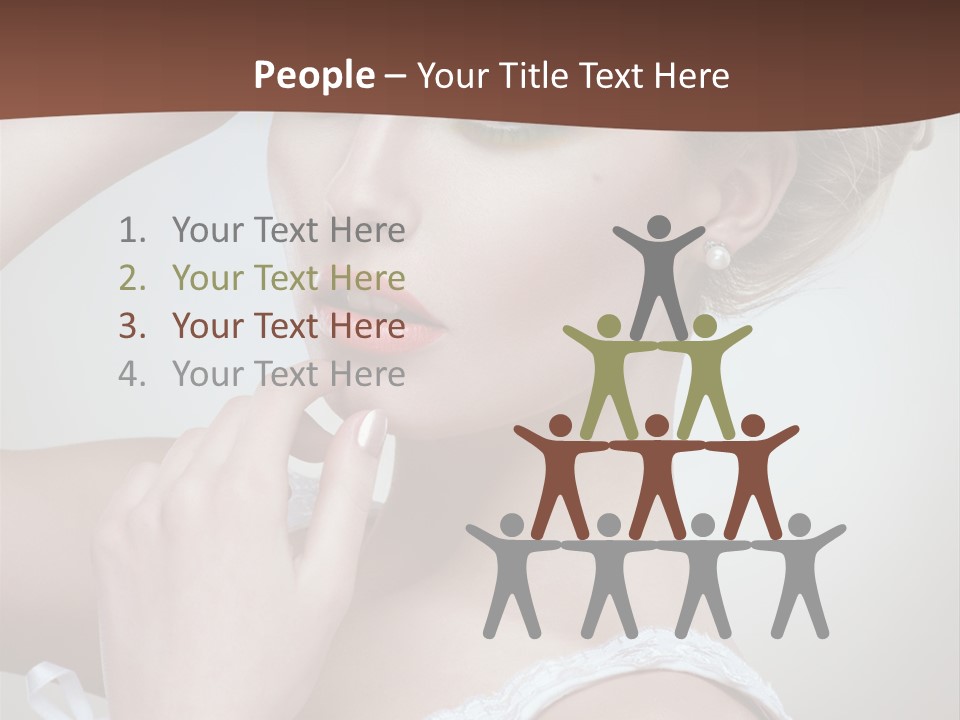 Pearls Head Blonde PowerPoint Template