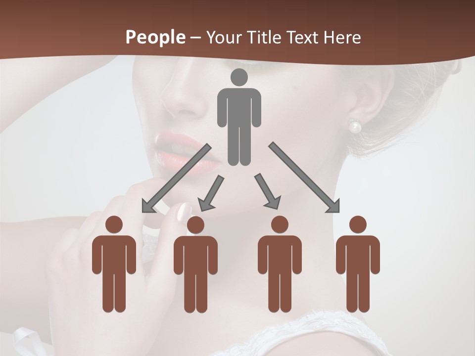 Pearls Head Blonde PowerPoint Template