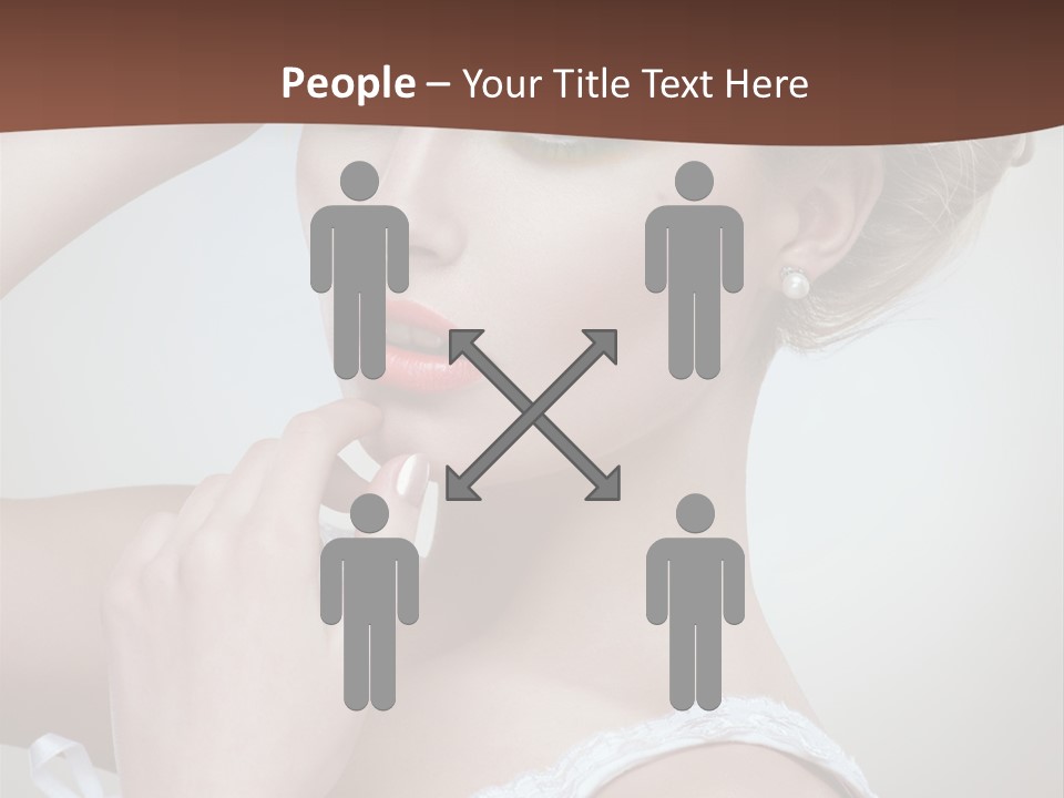 Pearls Head Blonde PowerPoint Template