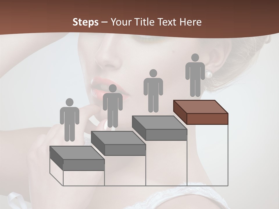 Pearls Head Blonde PowerPoint Template