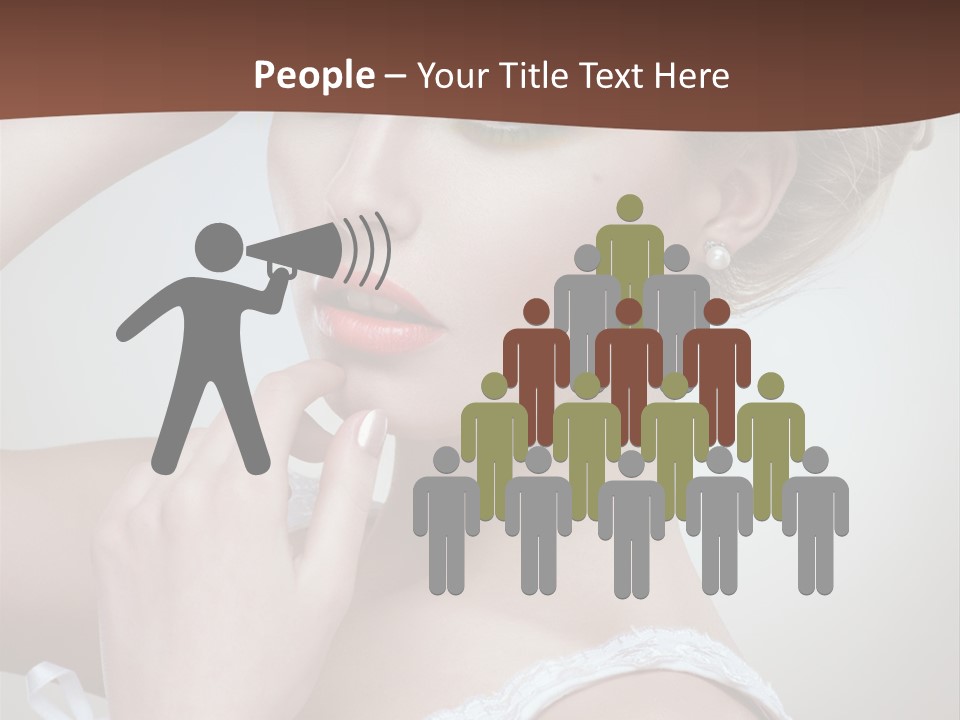 Pearls Head Blonde PowerPoint Template