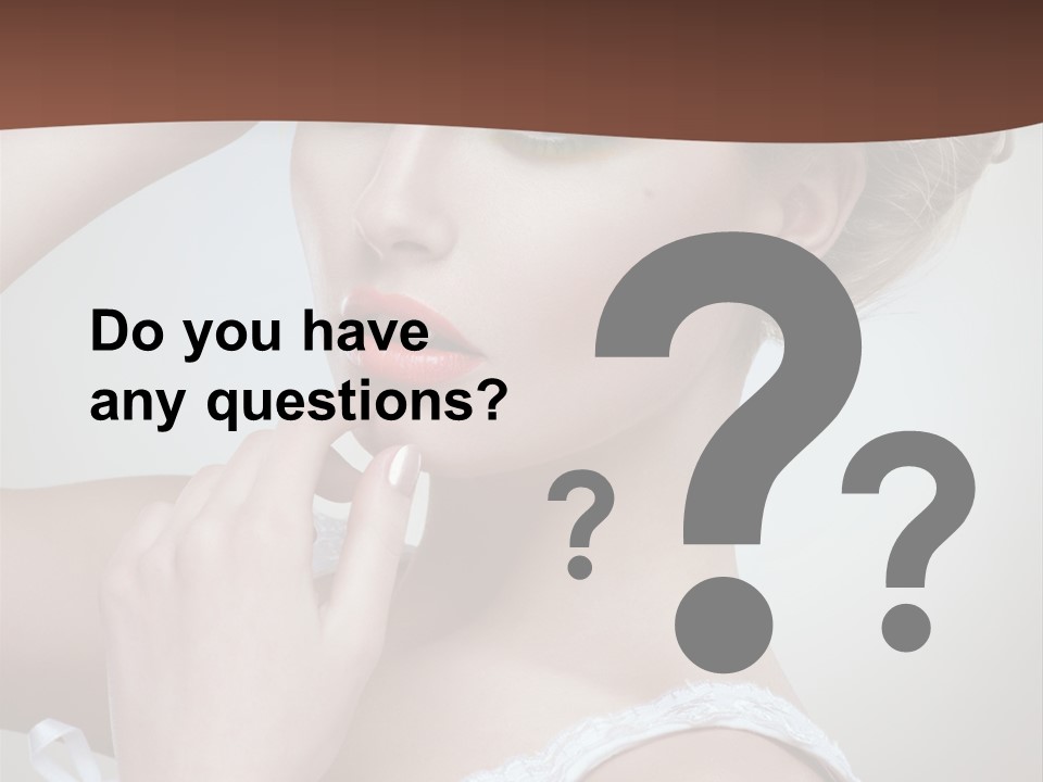 Pearls Head Blonde PowerPoint Template