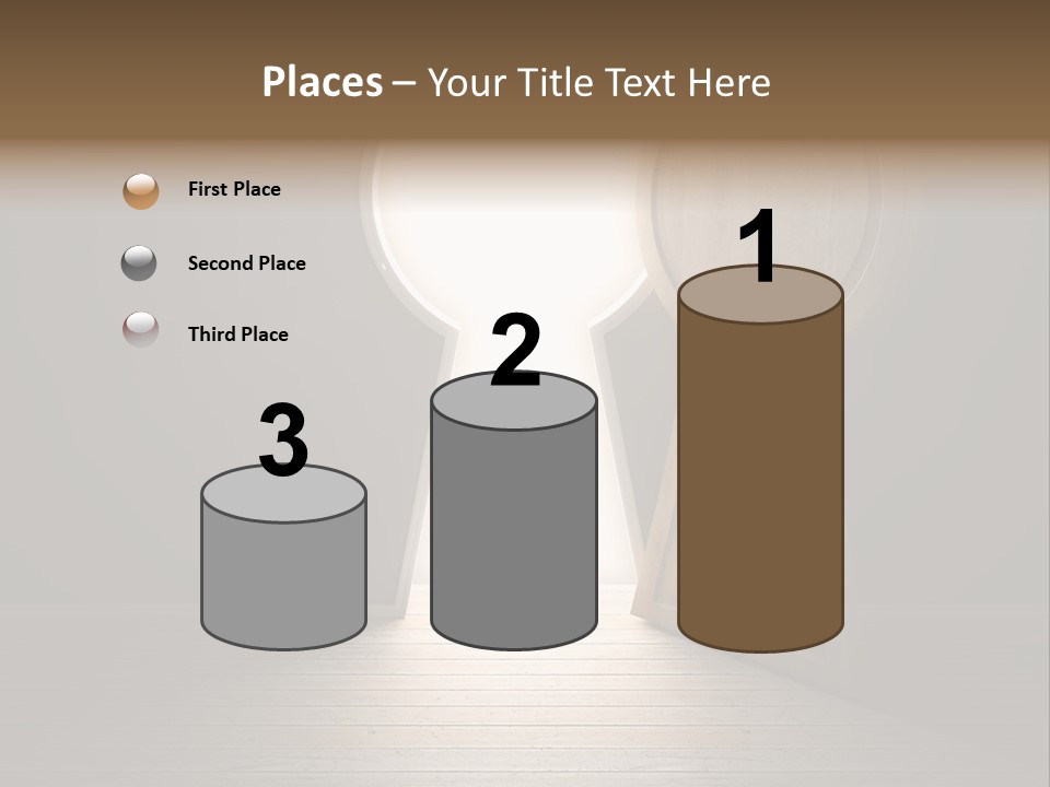 Vintage Enter Light PowerPoint Template