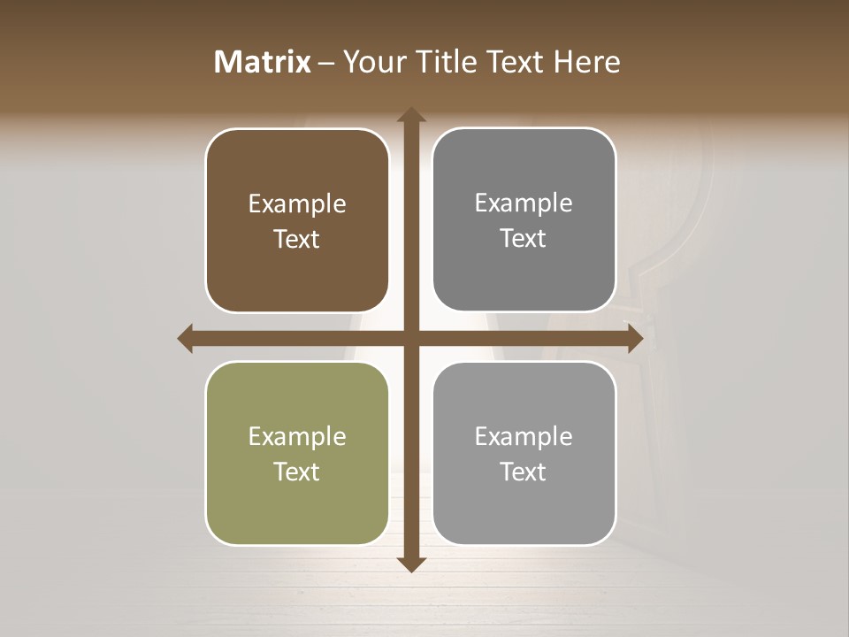 Vintage Enter Light PowerPoint Template