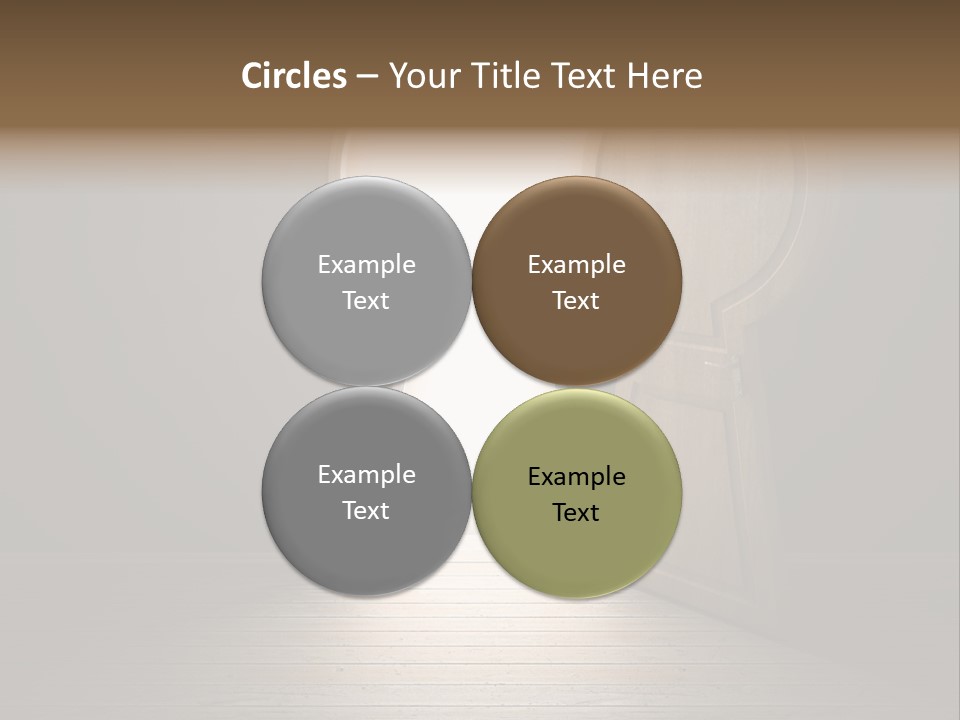 Vintage Enter Light PowerPoint Template
