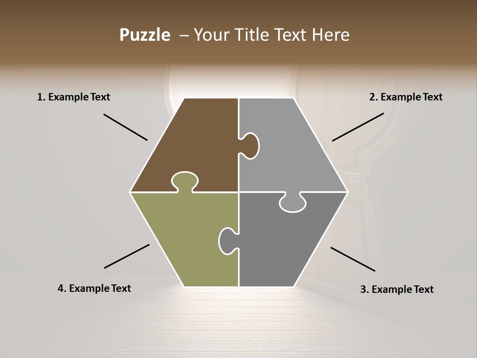Vintage Enter Light PowerPoint Template