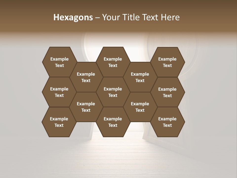 Vintage Enter Light PowerPoint Template