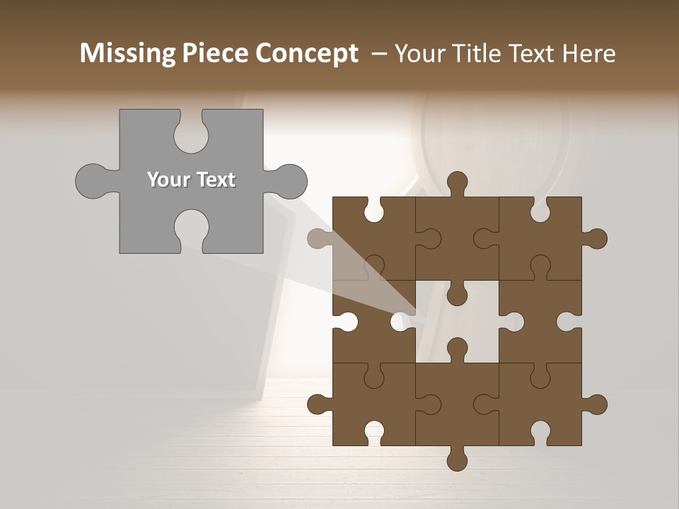 Vintage Enter Light PowerPoint Template