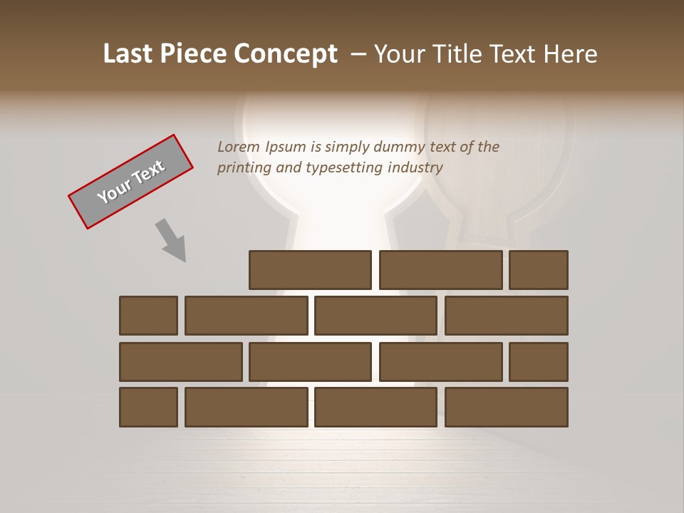 Vintage Enter Light PowerPoint Template