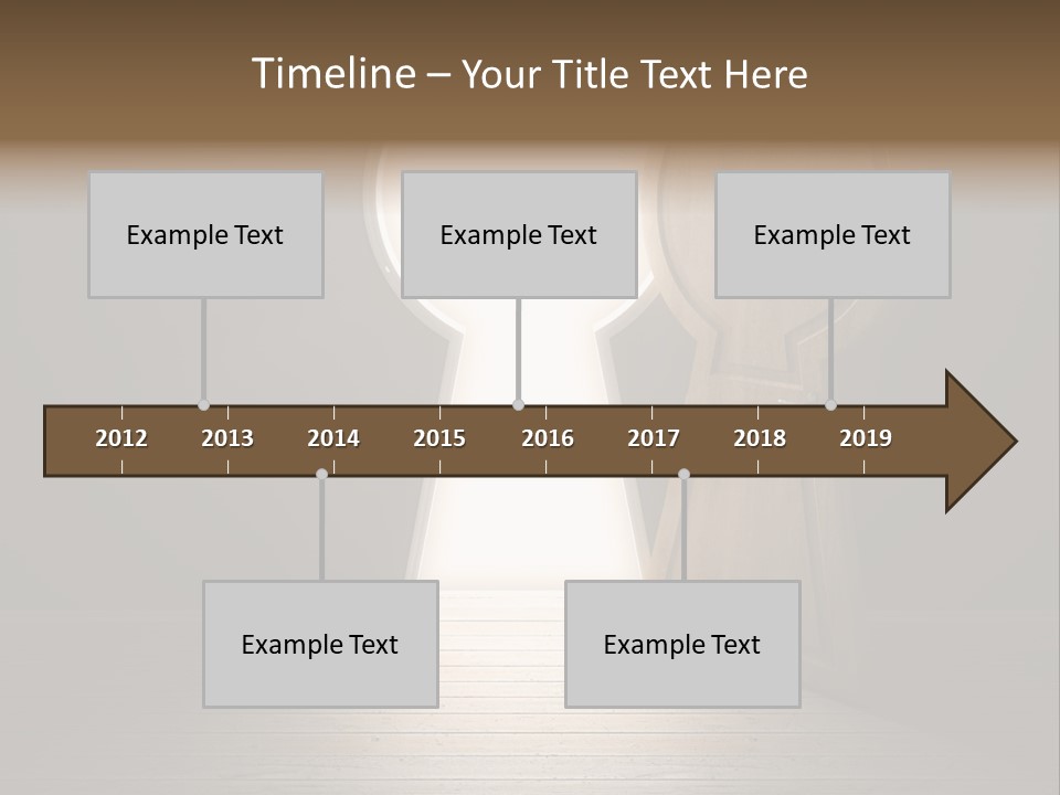 Vintage Enter Light PowerPoint Template