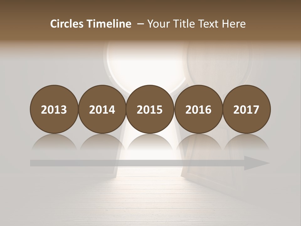 Vintage Enter Light PowerPoint Template