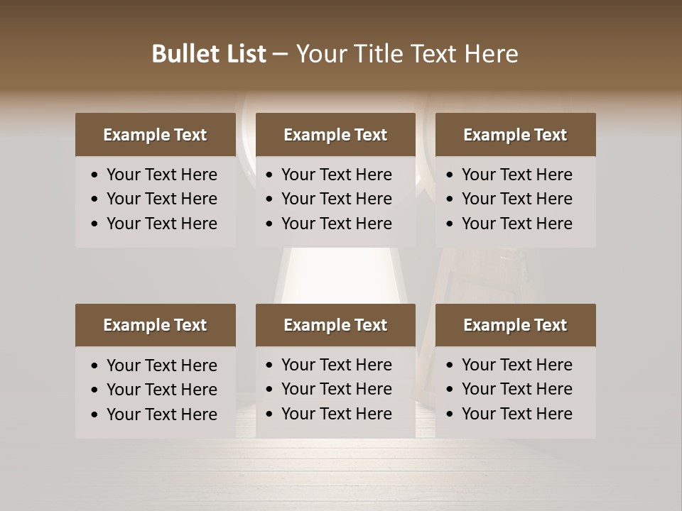 Vintage Enter Light PowerPoint Template