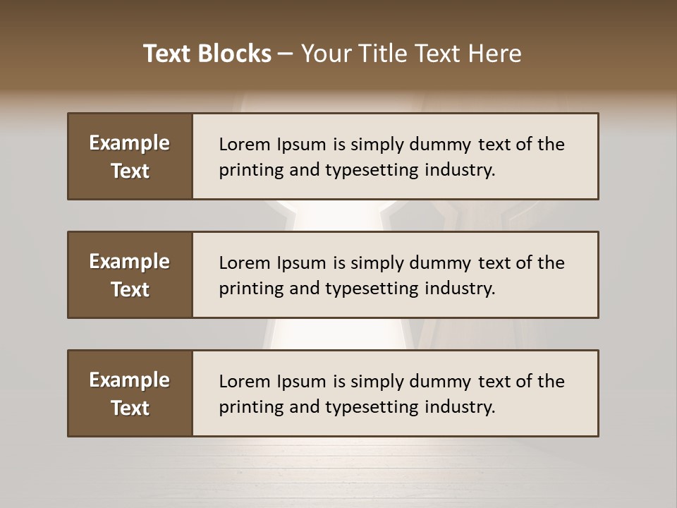 Vintage Enter Light PowerPoint Template