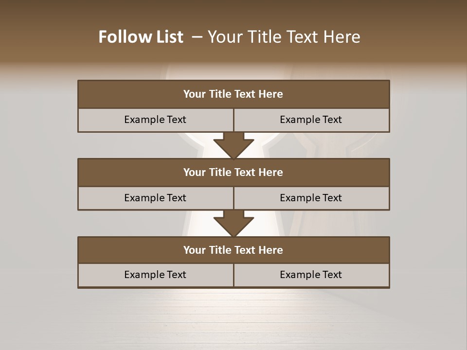 Vintage Enter Light PowerPoint Template
