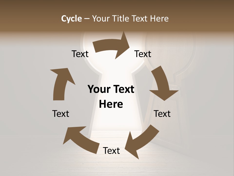 Vintage Enter Light PowerPoint Template