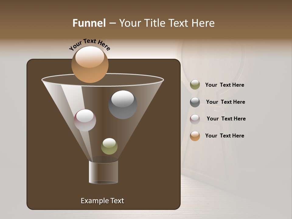 Vintage Enter Light PowerPoint Template