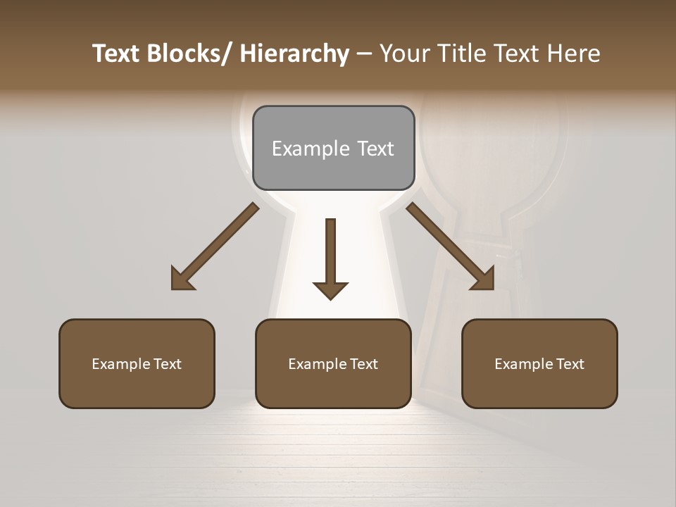 Vintage Enter Light PowerPoint Template