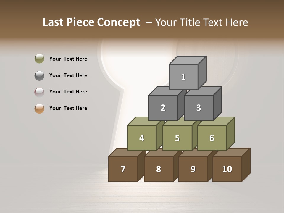 Vintage Enter Light PowerPoint Template