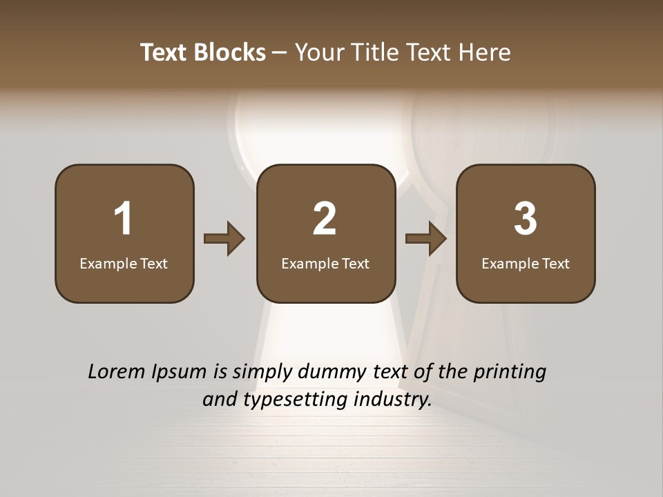 Vintage Enter Light PowerPoint Template