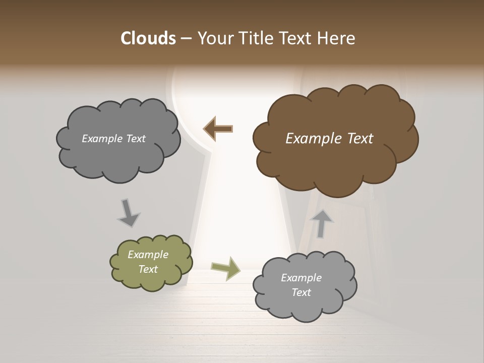 Vintage Enter Light PowerPoint Template