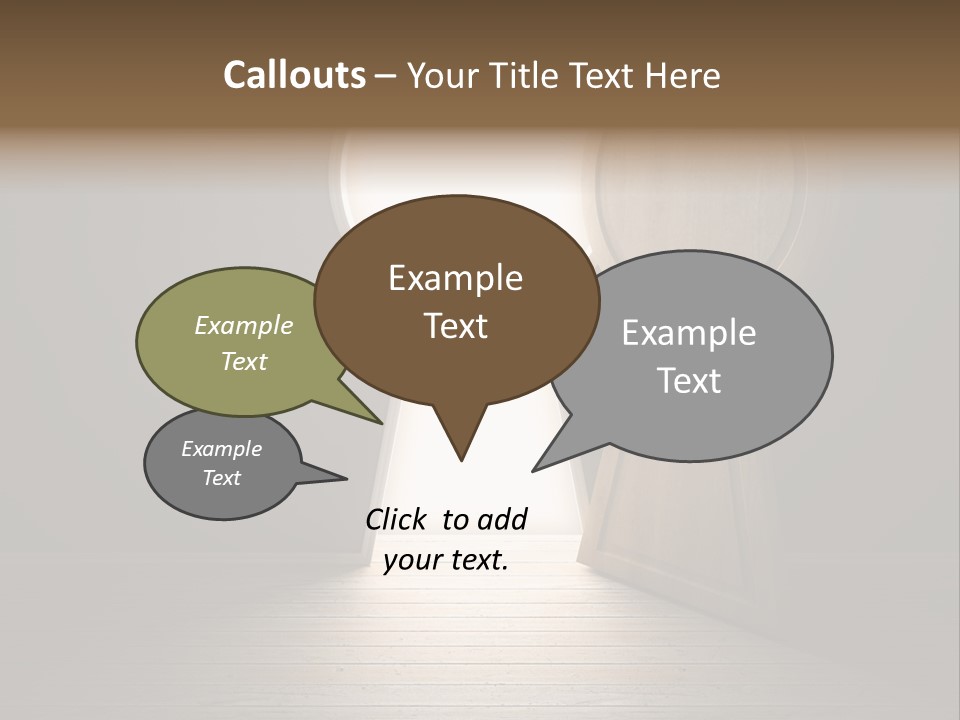 Vintage Enter Light PowerPoint Template