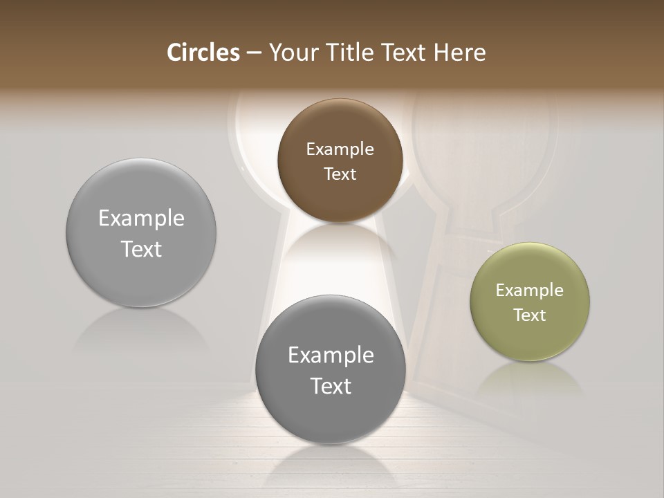 Vintage Enter Light PowerPoint Template