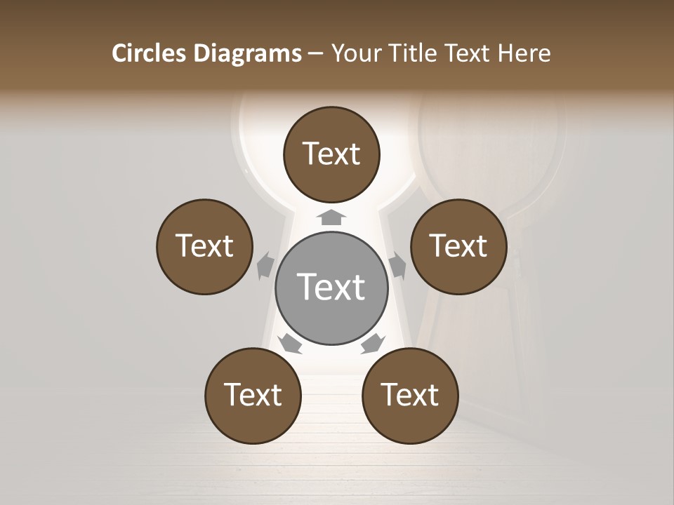 Vintage Enter Light PowerPoint Template