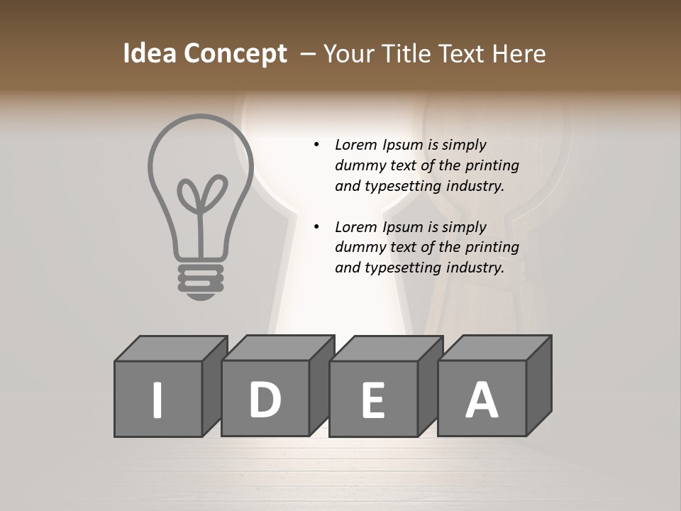 Vintage Enter Light PowerPoint Template