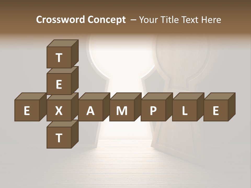 Vintage Enter Light PowerPoint Template