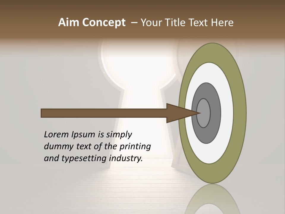 Vintage Enter Light PowerPoint Template