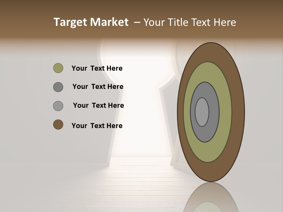 Vintage Enter Light PowerPoint Template