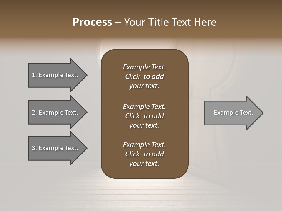 Vintage Enter Light PowerPoint Template