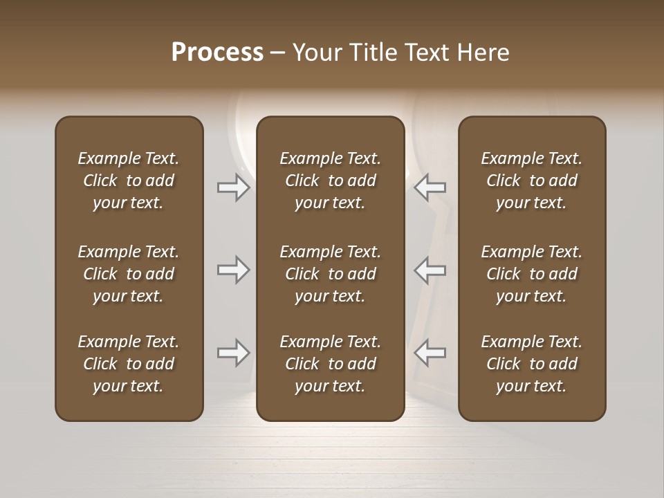 Vintage Enter Light PowerPoint Template