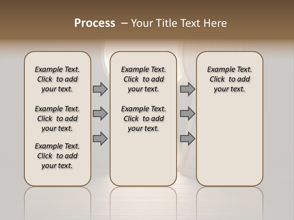 Vintage Enter Light PowerPoint Template