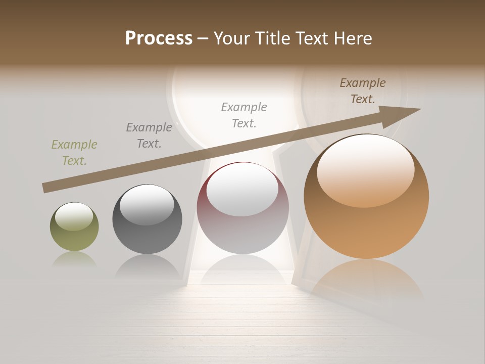Vintage Enter Light PowerPoint Template