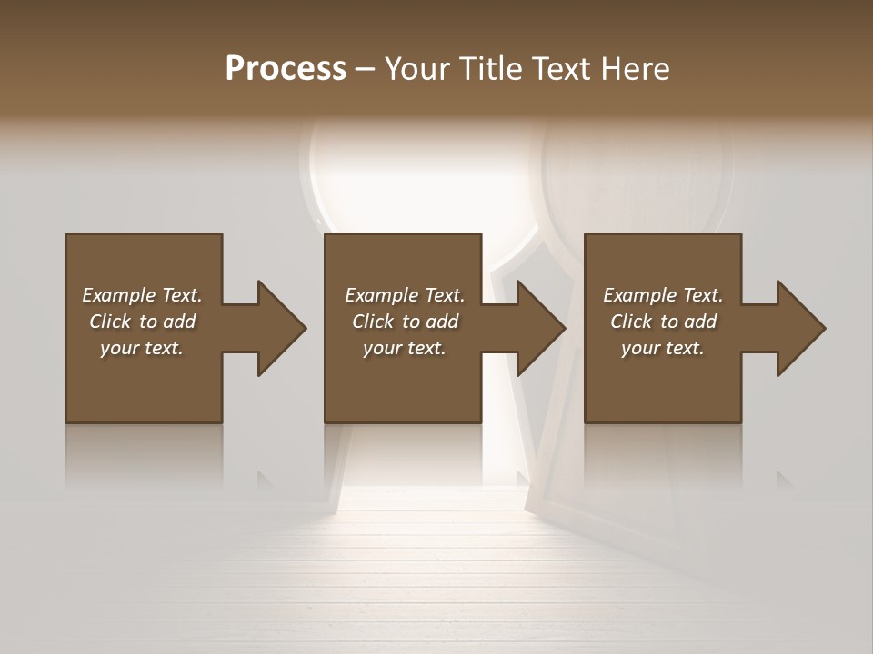 Vintage Enter Light PowerPoint Template
