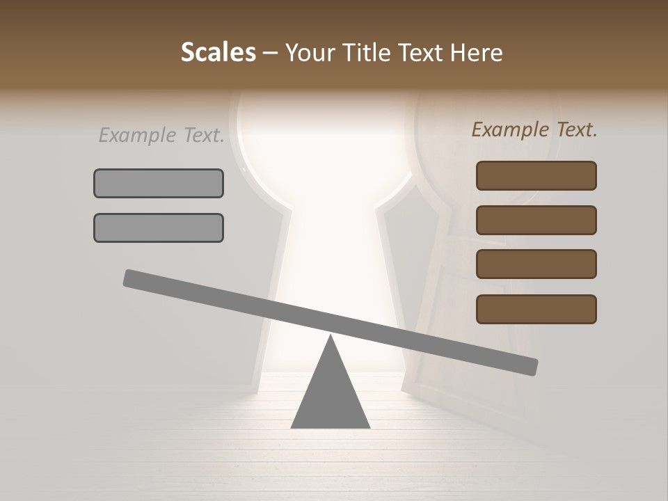 Vintage Enter Light PowerPoint Template