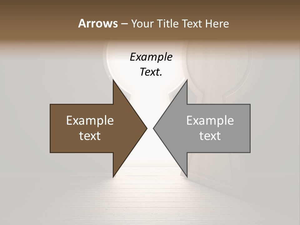 Vintage Enter Light PowerPoint Template