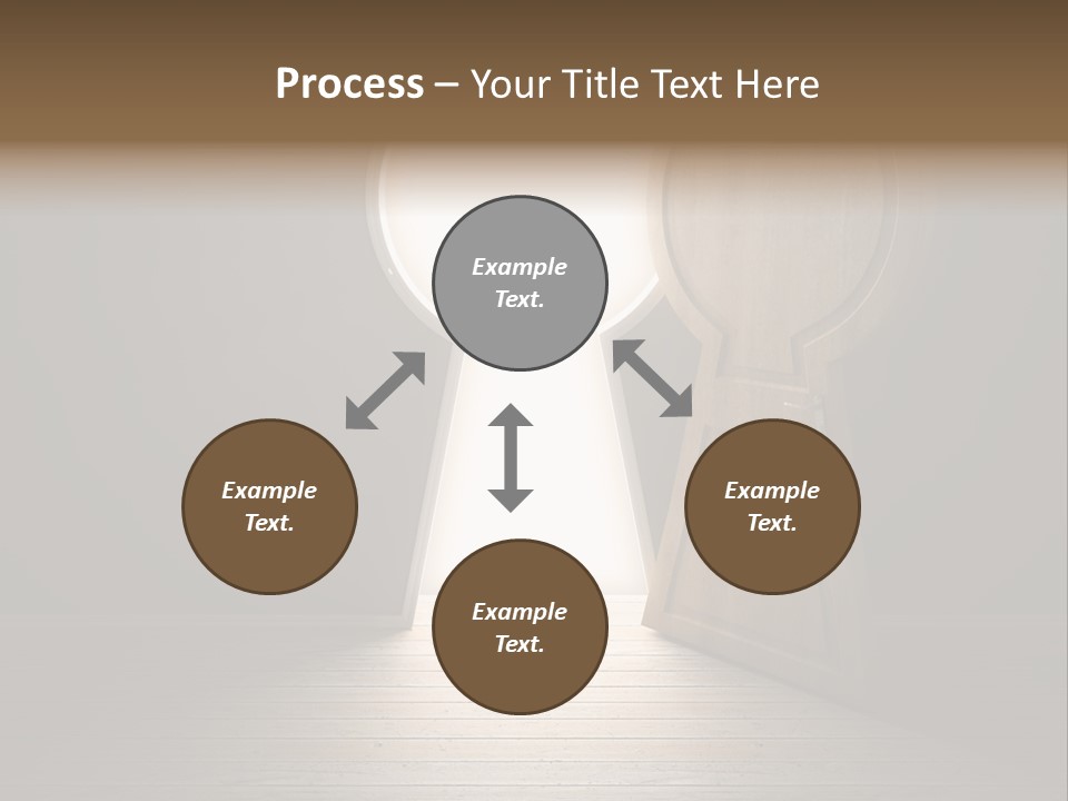Vintage Enter Light PowerPoint Template