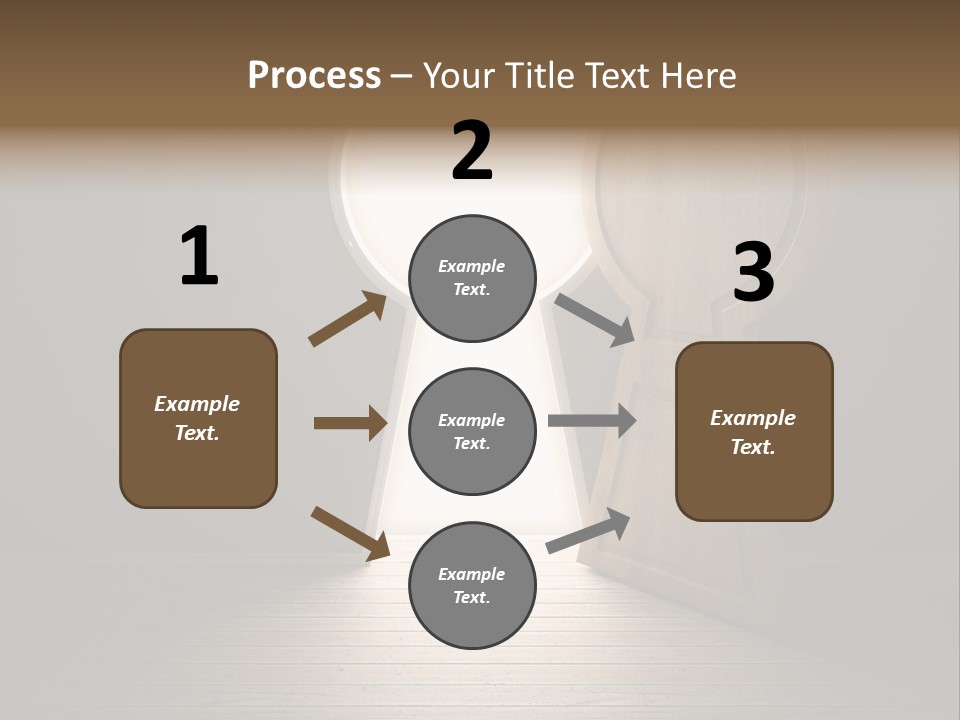 Vintage Enter Light PowerPoint Template