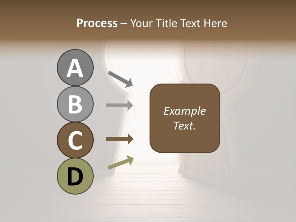 Vintage Enter Light PowerPoint Template