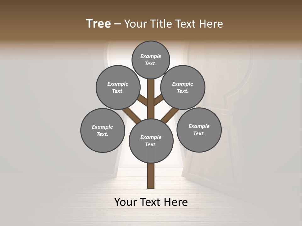 Vintage Enter Light PowerPoint Template