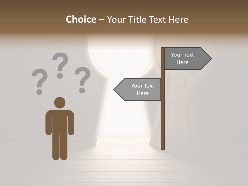 Vintage Enter Light PowerPoint Template