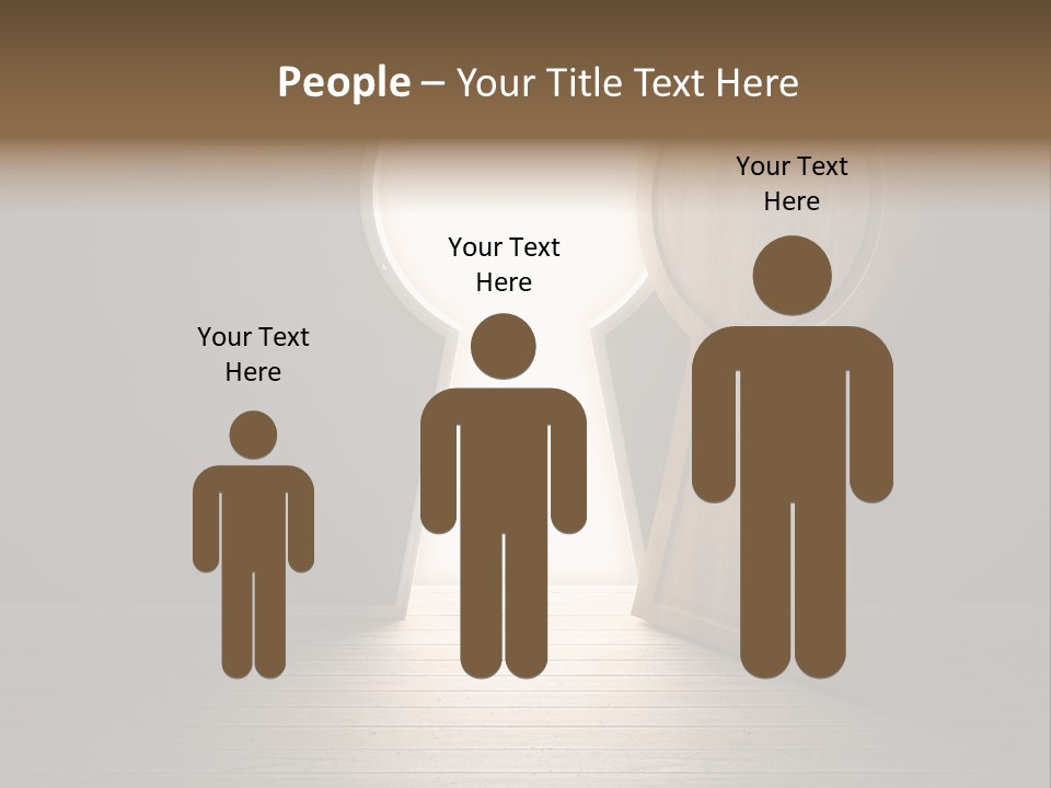 Vintage Enter Light PowerPoint Template