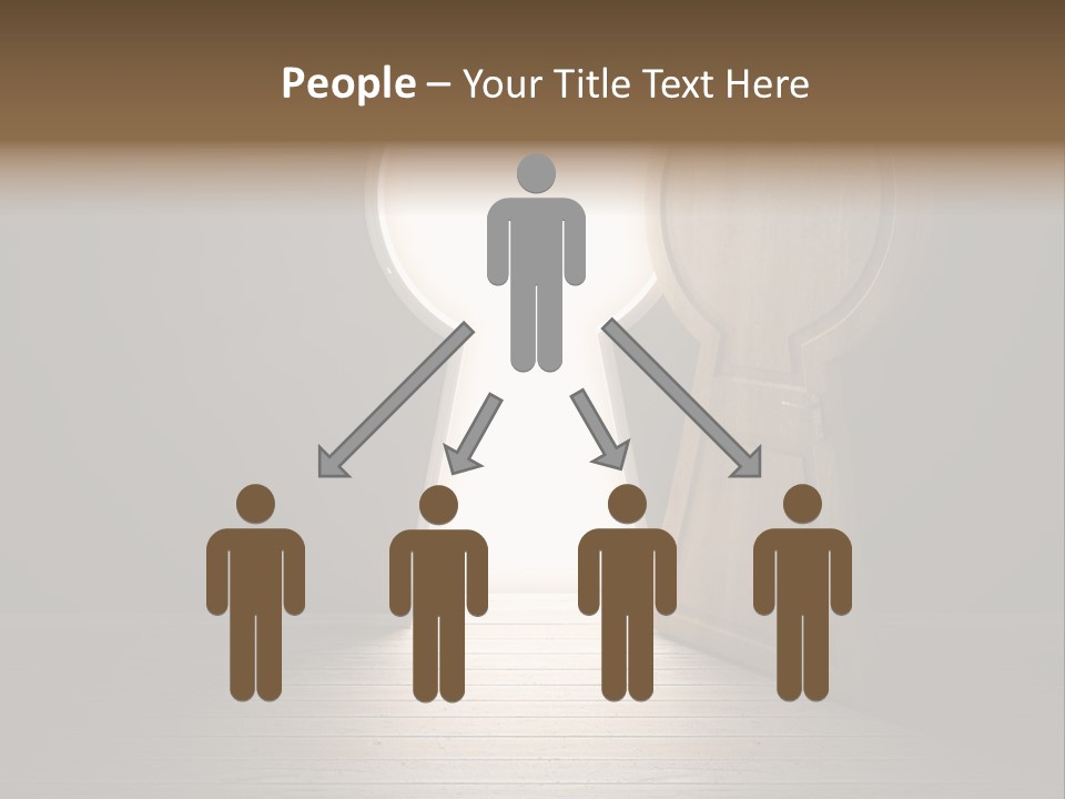 Vintage Enter Light PowerPoint Template