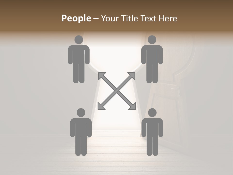 Vintage Enter Light PowerPoint Template