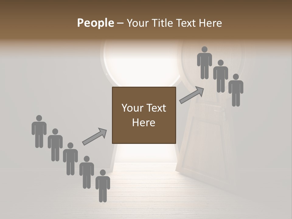 Vintage Enter Light PowerPoint Template