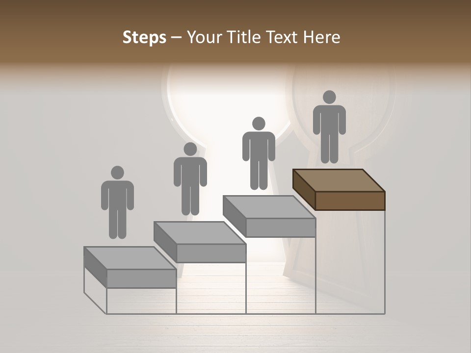 Vintage Enter Light PowerPoint Template