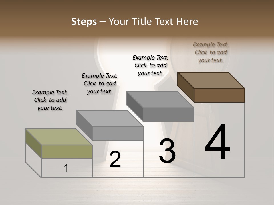 Vintage Enter Light PowerPoint Template