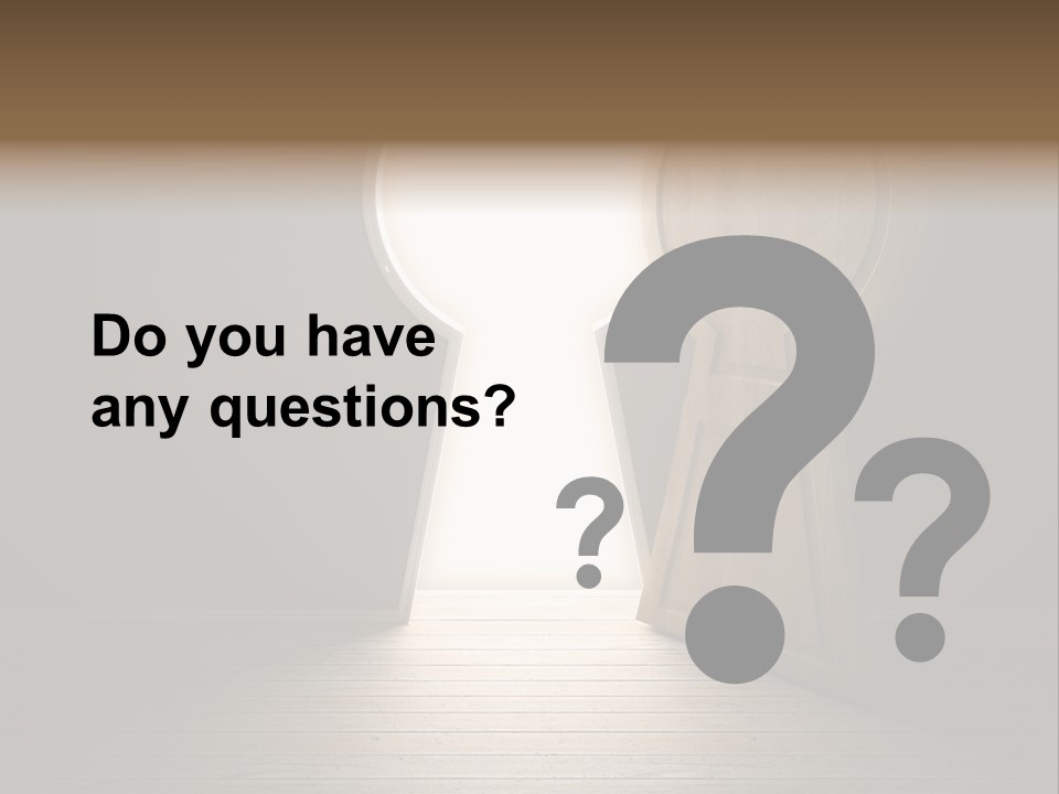 Vintage Enter Light PowerPoint Template